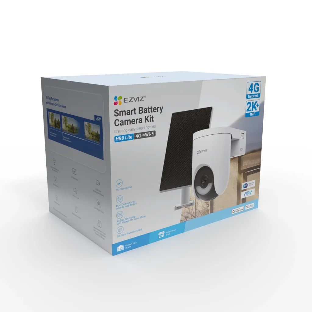 EZVIZ HB8C Lite Kültéri kamera és 5W napelem - Image 3